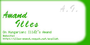 amand illes business card
